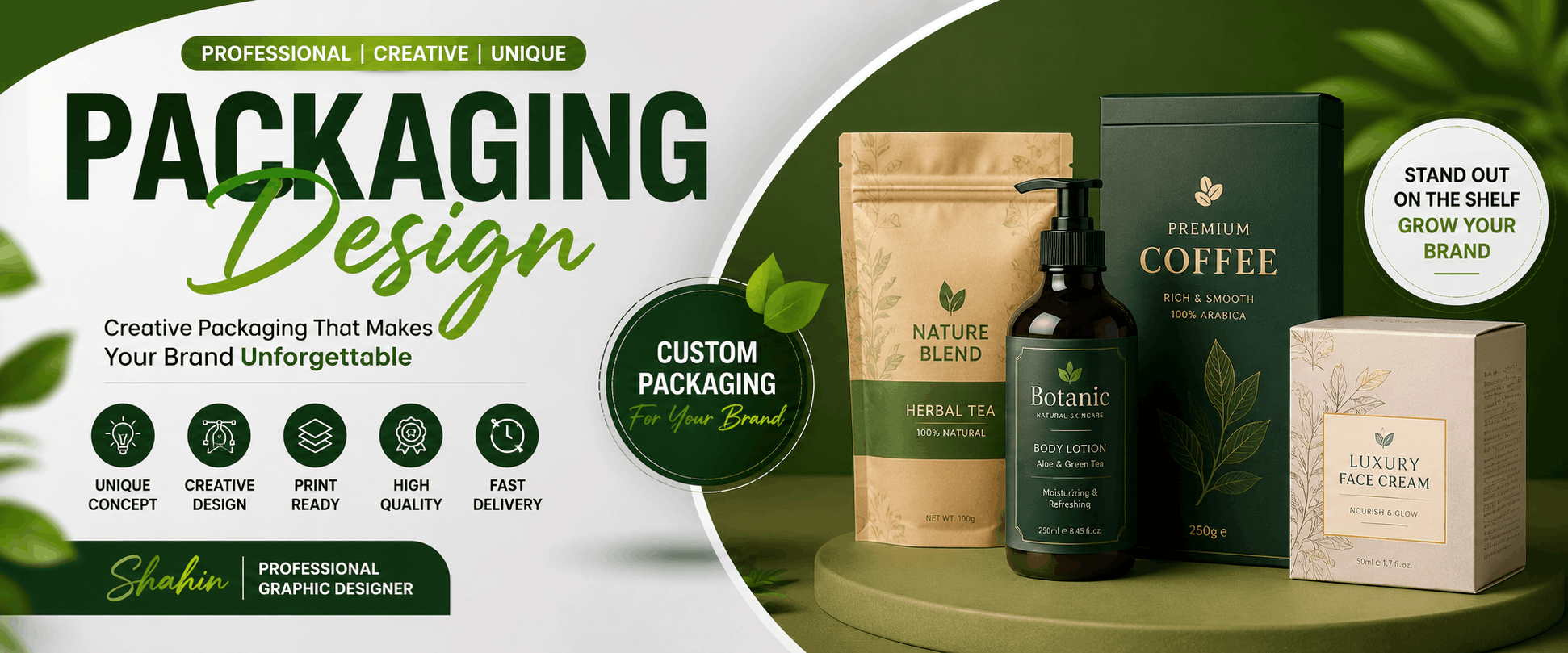 I will design professional product packaging, box, pouch and label design